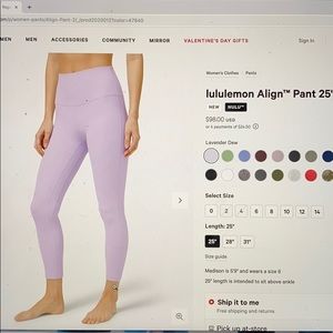 Lululemon align 25” leggings